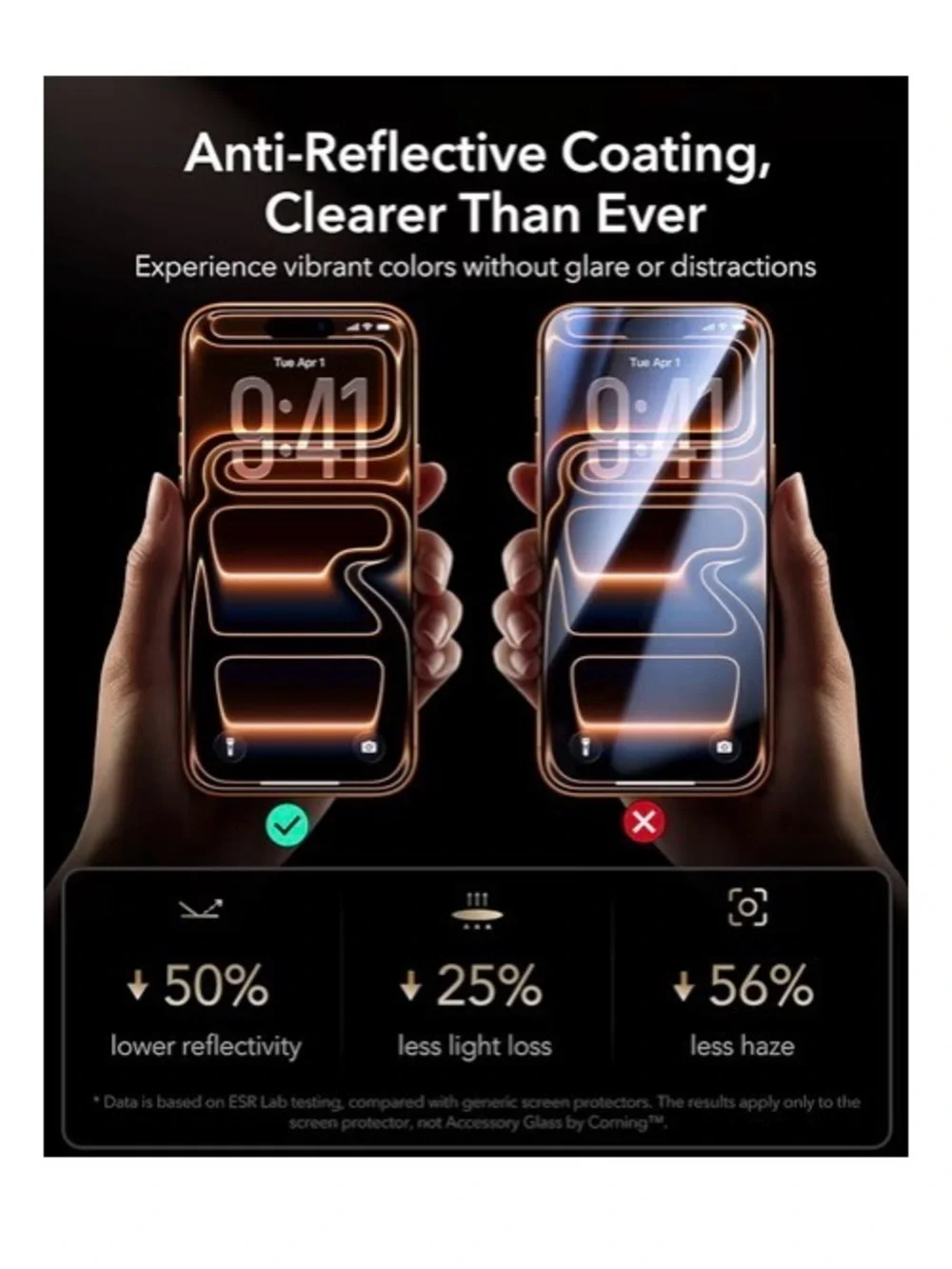 Accessory Glass by Corning™ 3 Pack 9H+ Glass for iPhone 17 Pro Screen Protector